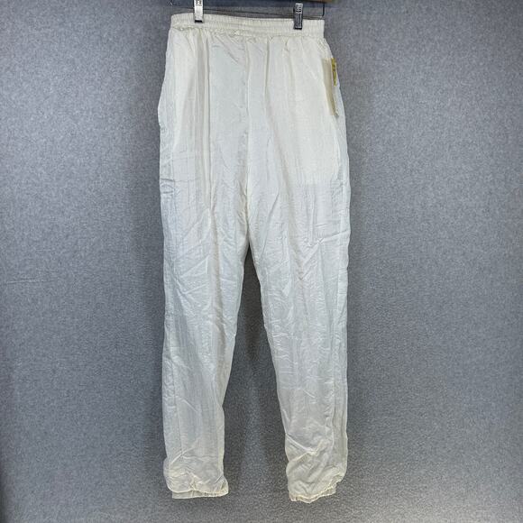 Mureli Pants Womens Size Small Ivory 100% Nylon Pull On Elastic Waist Lined - Picture 1 of 11